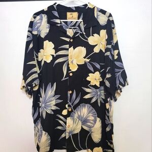 Tropical Black and Yellow Men's Shirt